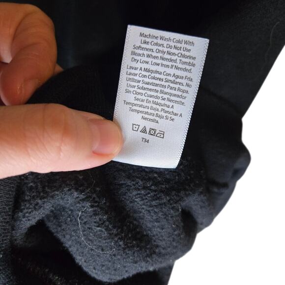 ATHLETIC WORKS MAVERICK BLACK/SILVER SWEATSHIRT SIZE M 0307 - Picture 8 of 9